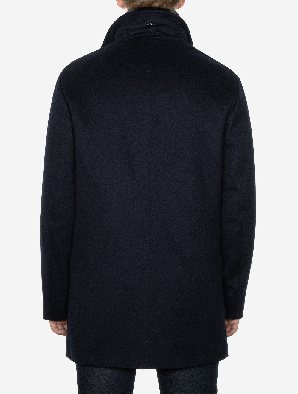 Loro Piana Cashmere Car Coat Navy
