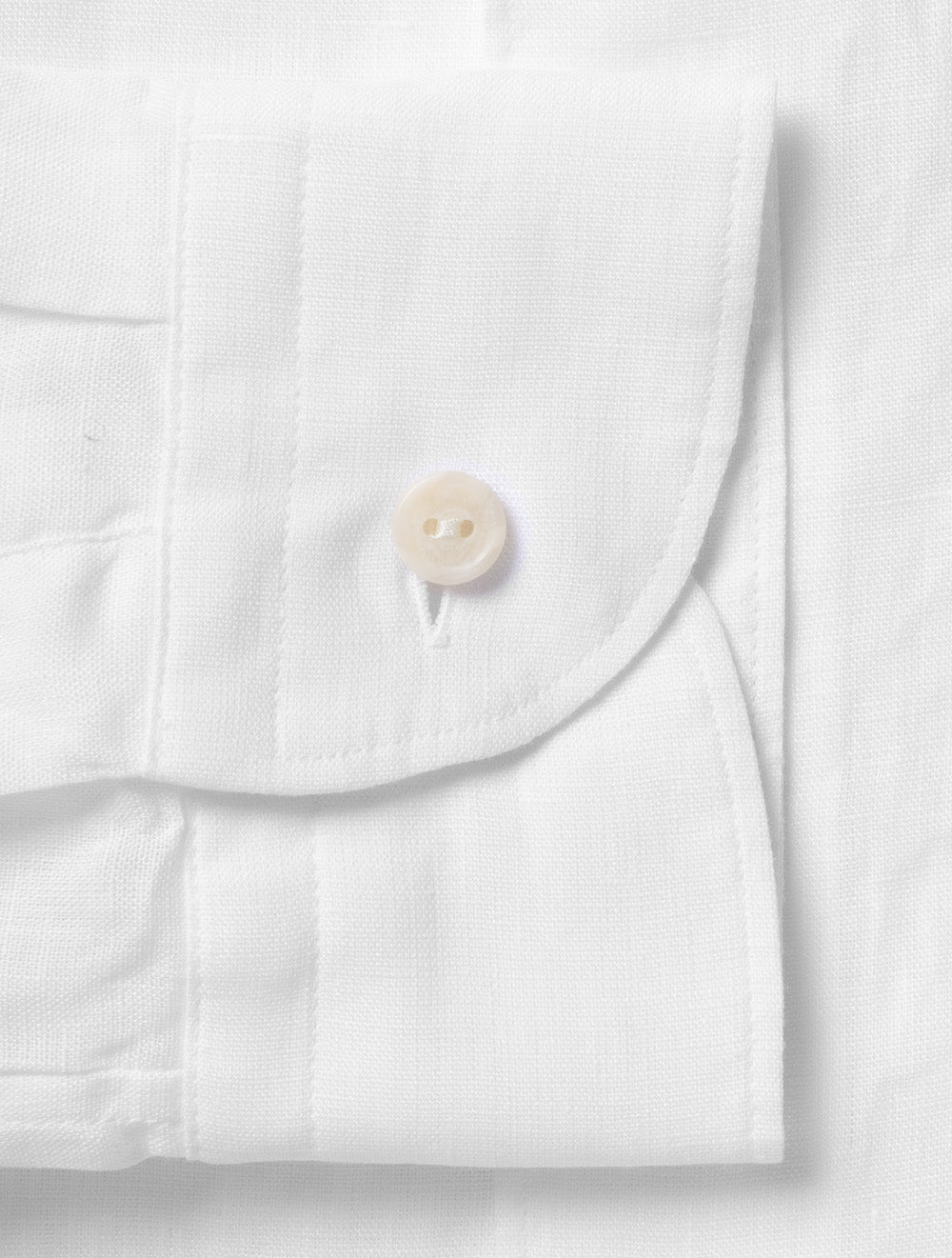 Solid Linen Shirt White