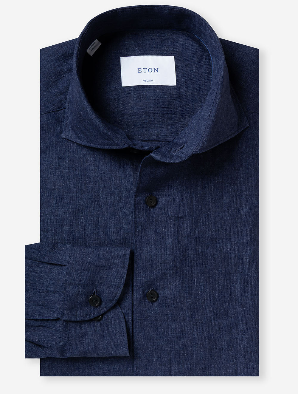 Solid Linen Shirt Navy