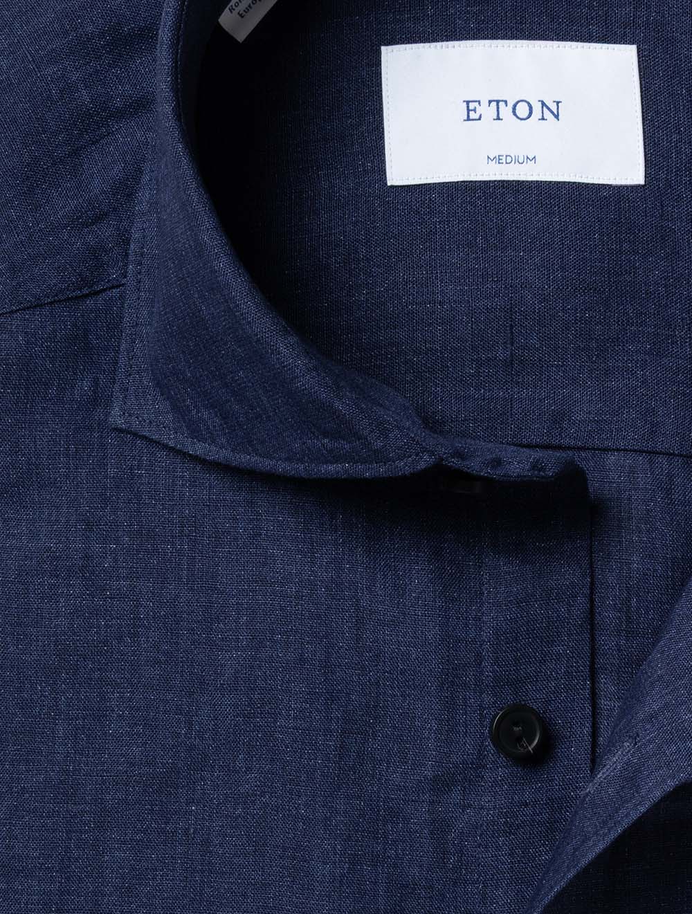 Solid Linen Shirt Navy