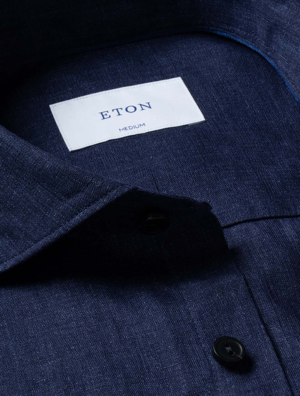 Solid Linen Shirt Navy