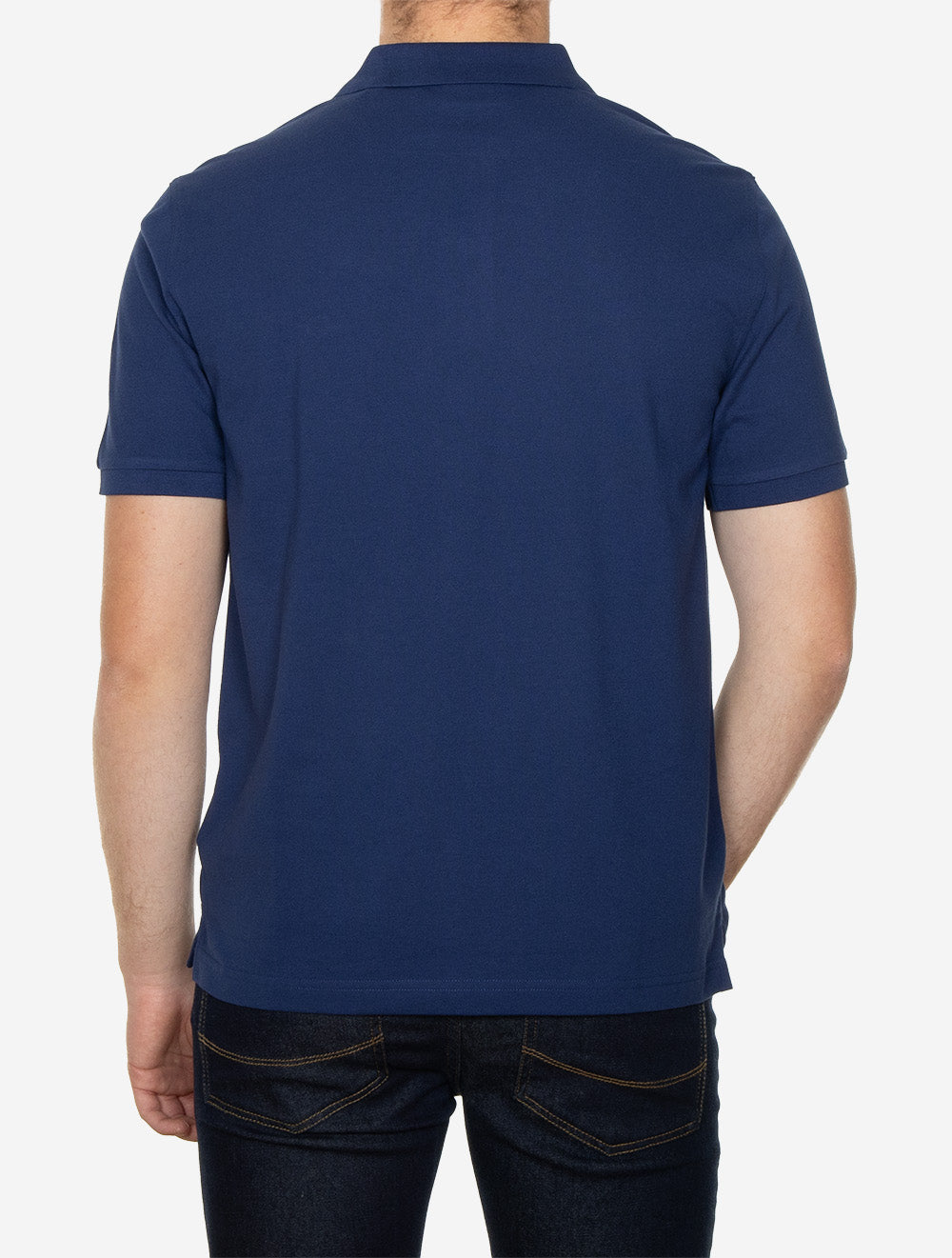 Contrast Piqué Regular Fit Polo Shirt Persian Blue