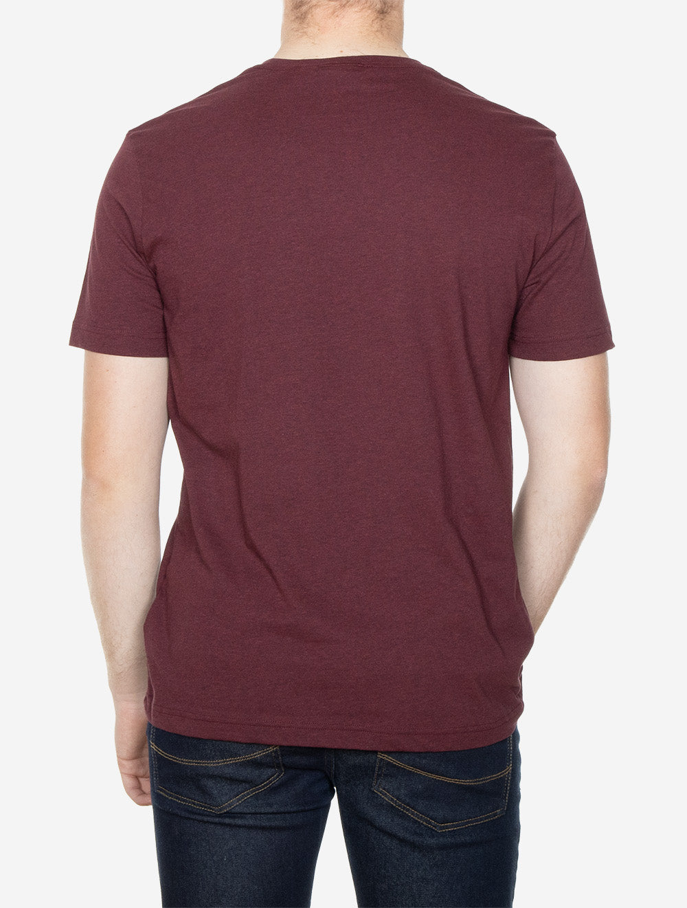 Regular Fit Shield T-Shirt Bordeaux Melange