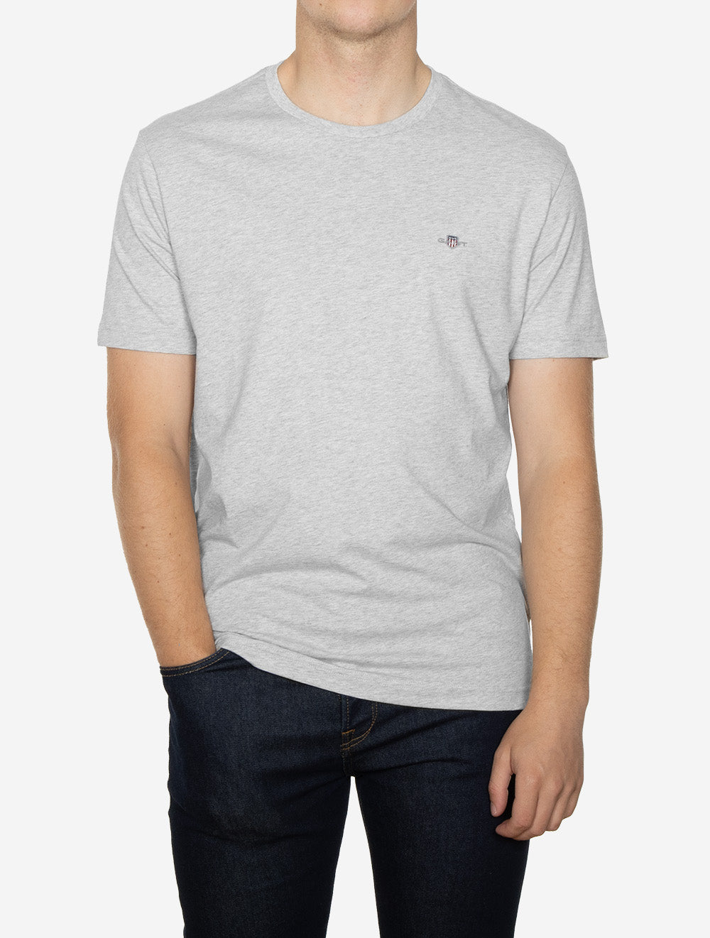 Regular Fit Shield T-Shirt  Cloud Grey Melange