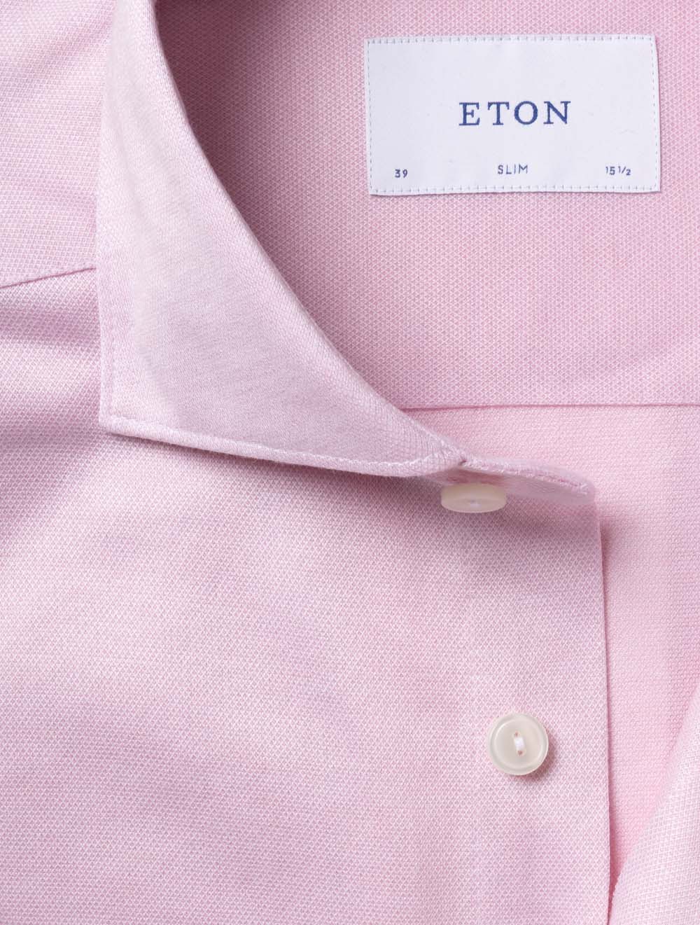 Slim Jacquard Knit Shirt Pink