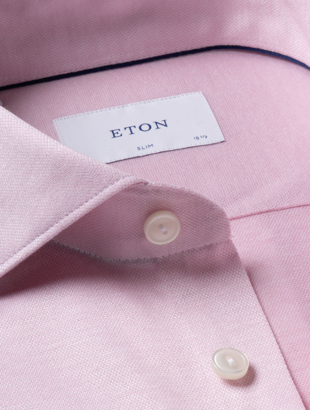 Slim Jacquard Knit Shirt Pink