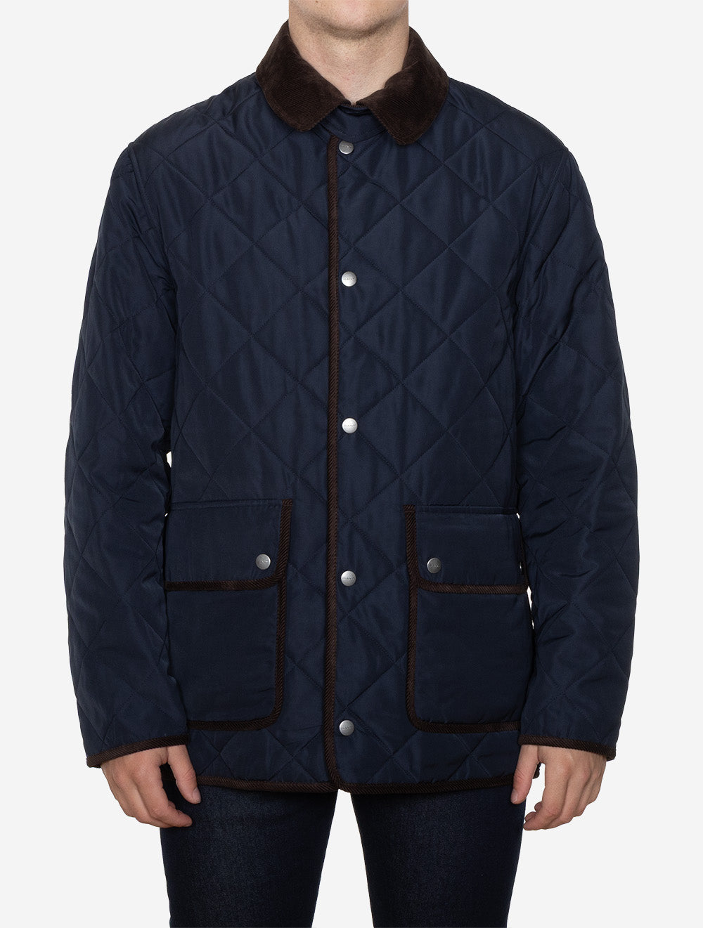 Quilted Fleece Jacket Evening Blue