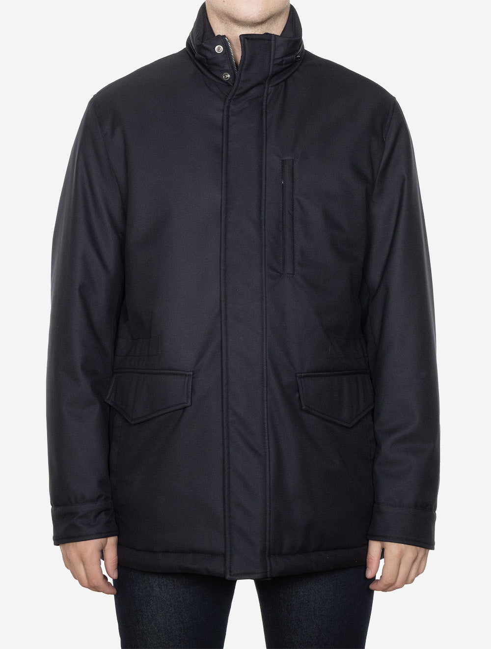 Woven Carcoat Navy