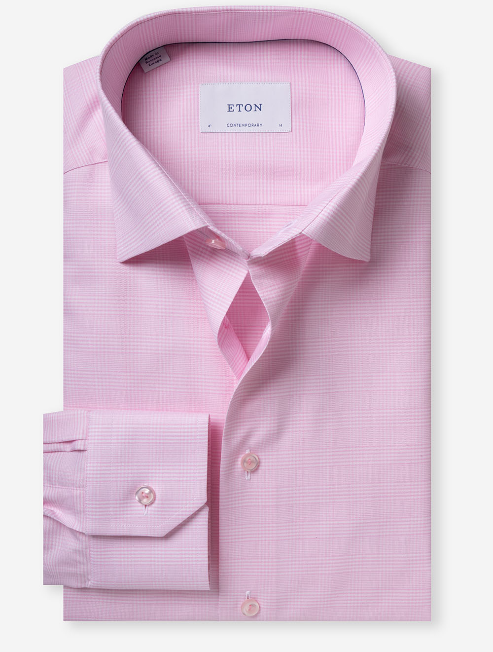 Contemporary Check Shirt Pink