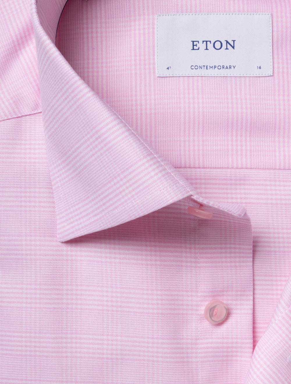 Contemporary Check Shirt Pink