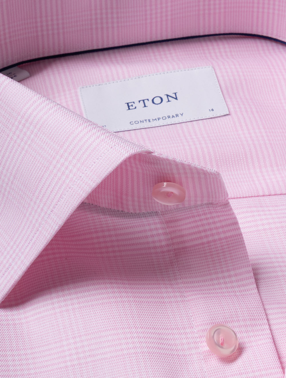 Contemporary Check Shirt Pink