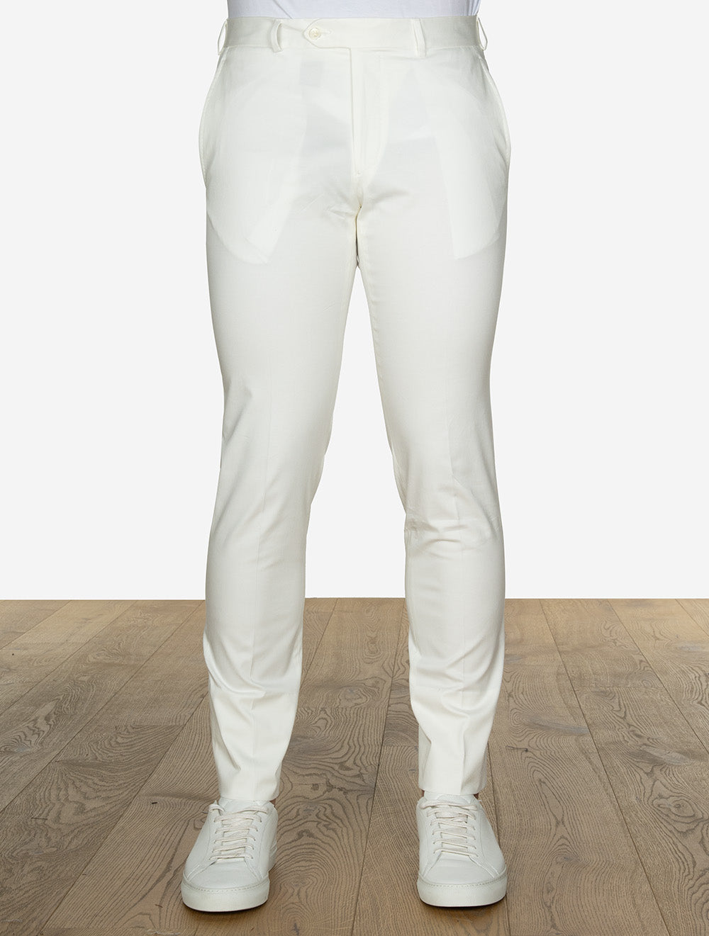 Lubiam Cotton Trouser-White