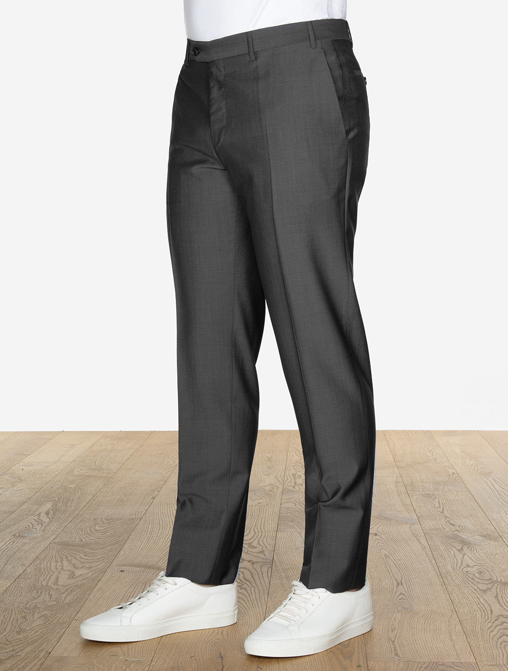 Canali Wool And Mohair Trouser Grey