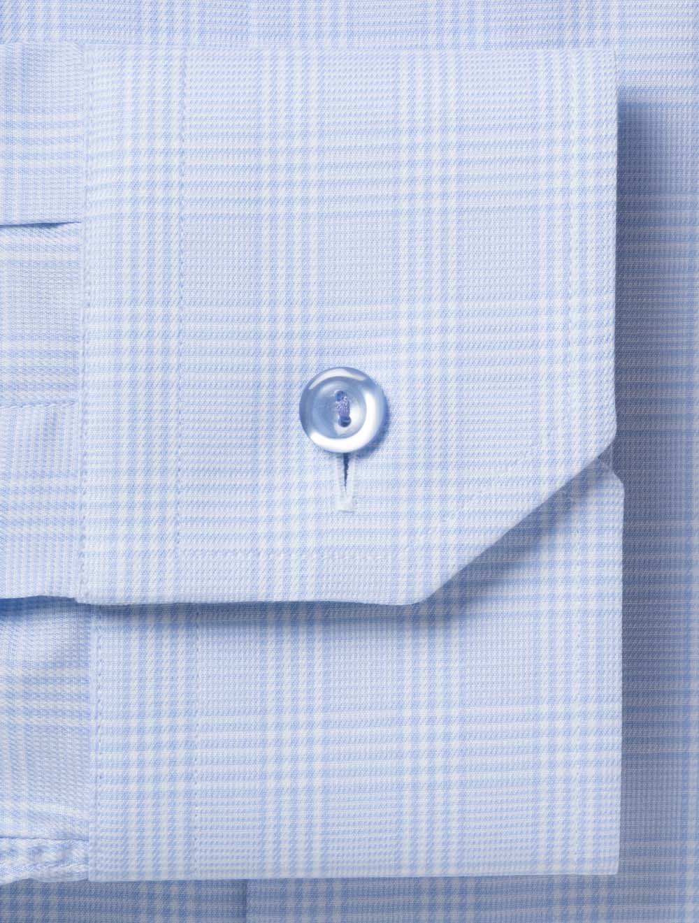 Slim Check Shirt Blue