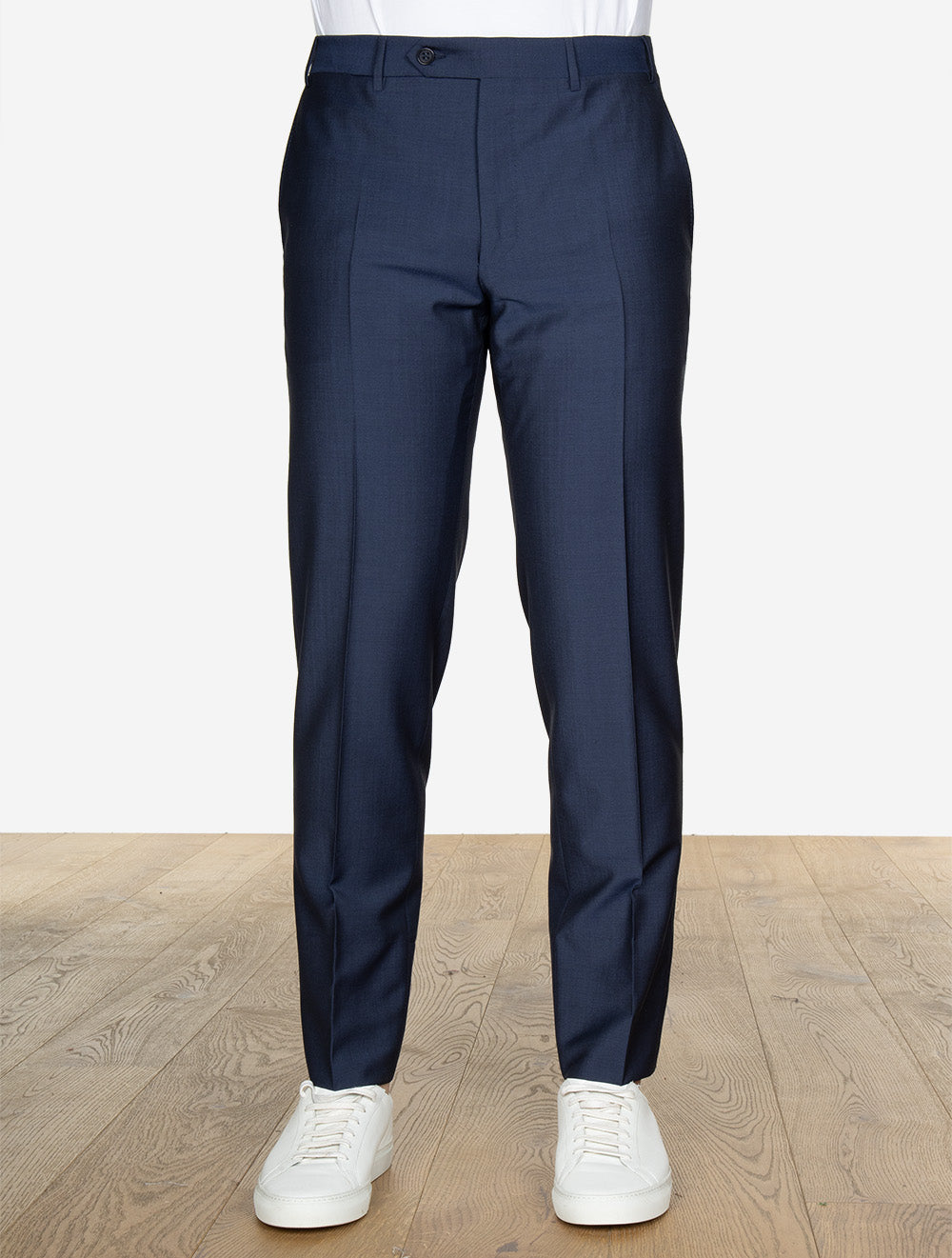 Canali Wool And Mohair Trouser Navy