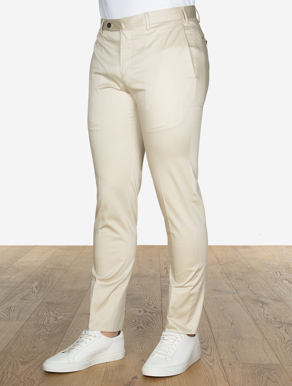 Formal Stretch Cotton Chino Beige