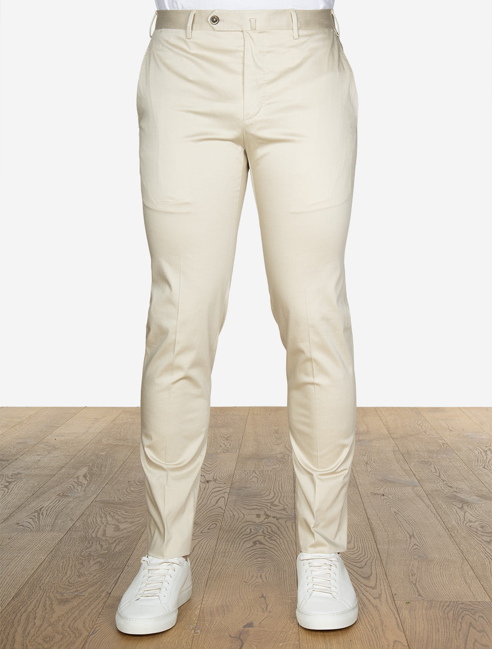 Formal Stretch Cotton Chino Beige