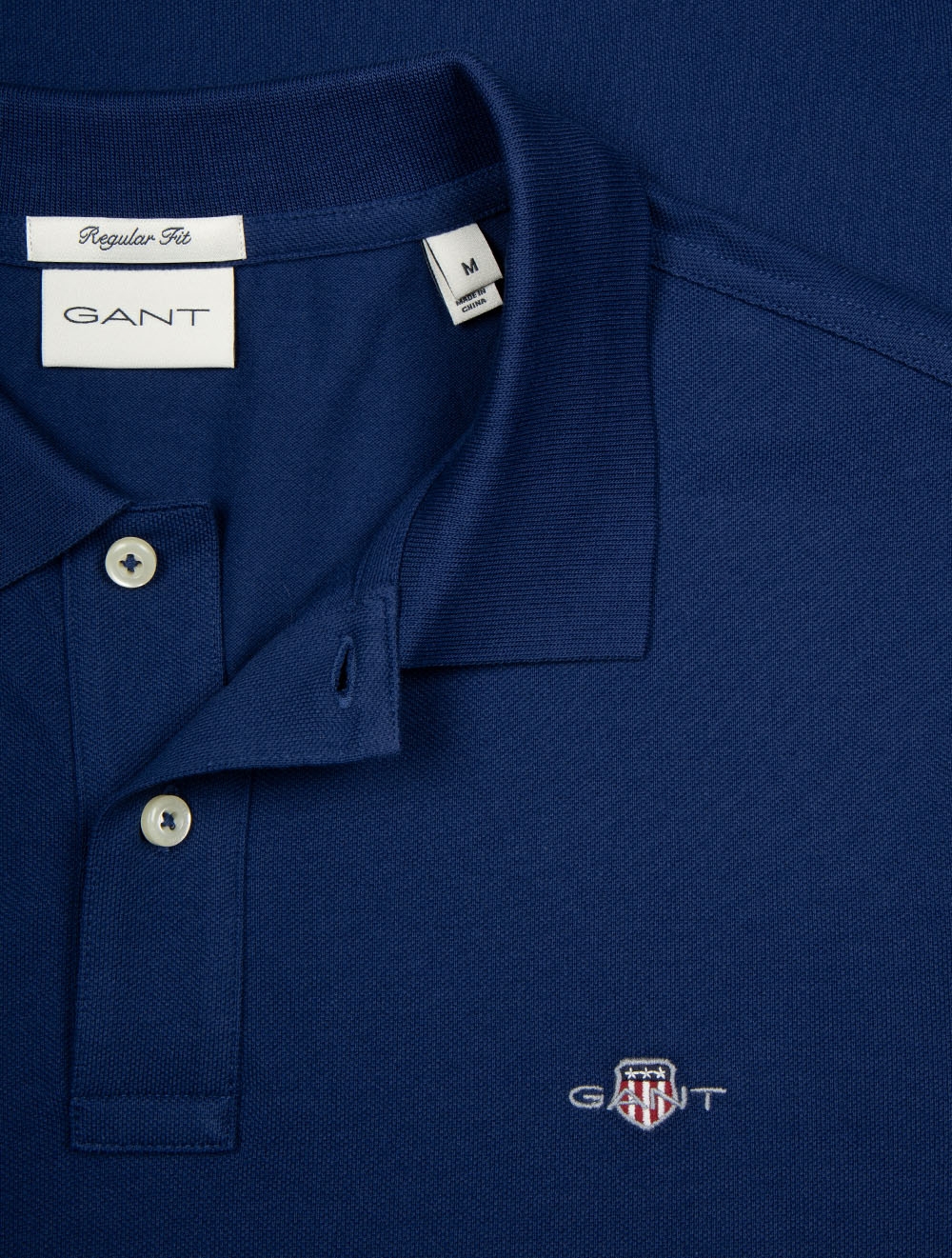 Contrast Piqué Regular Fit Polo Shirt Persian Blue