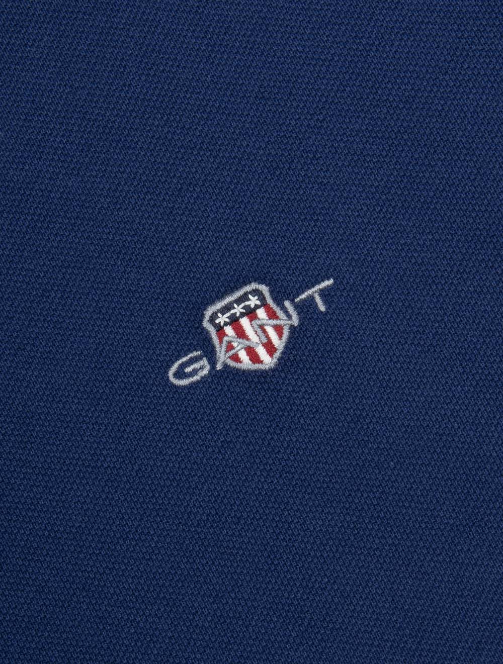 Contrast Piqué Regular Fit Polo Shirt Persian Blue