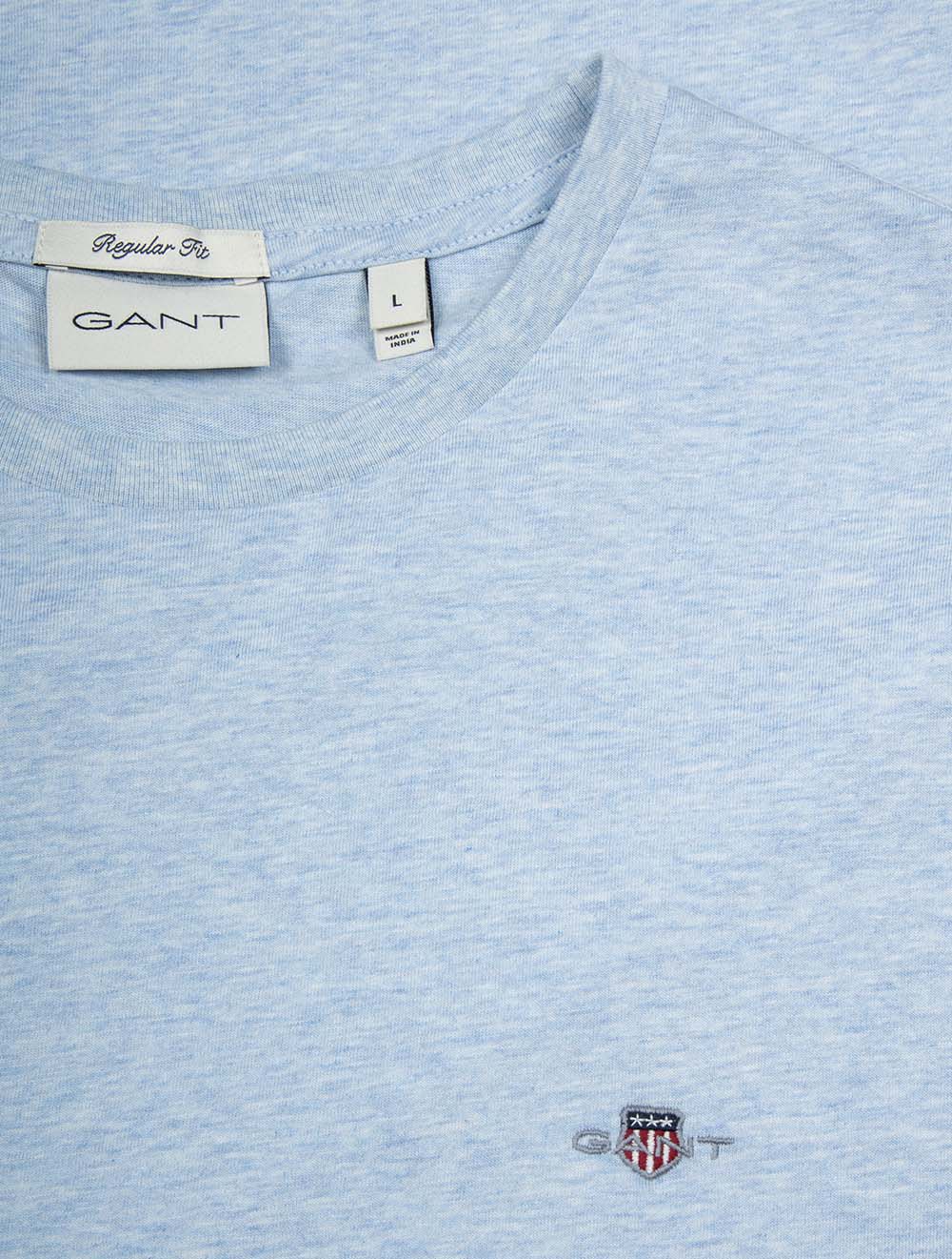 Regular Fit Shield T-Shirt Ice Blue Melange