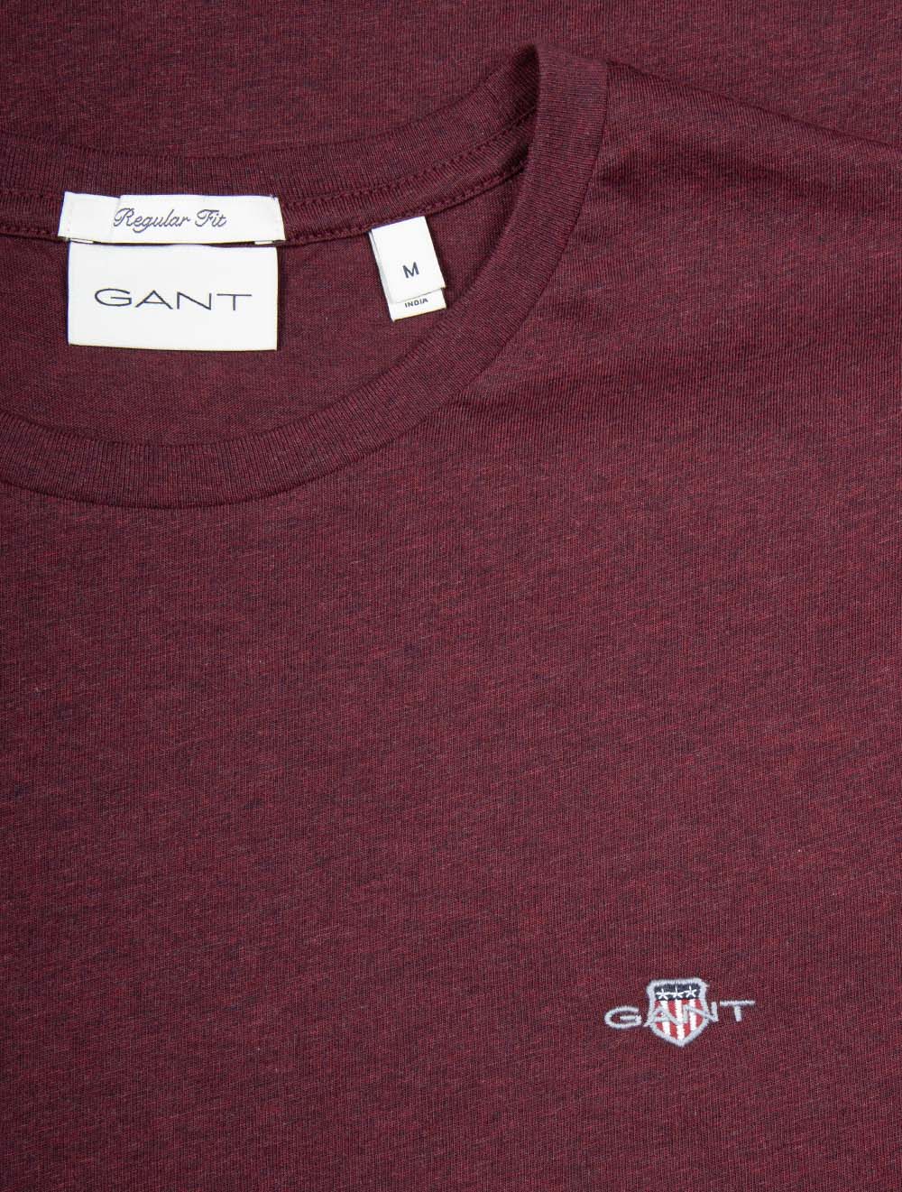 Regular Fit Shield T-Shirt Bordeaux Melange