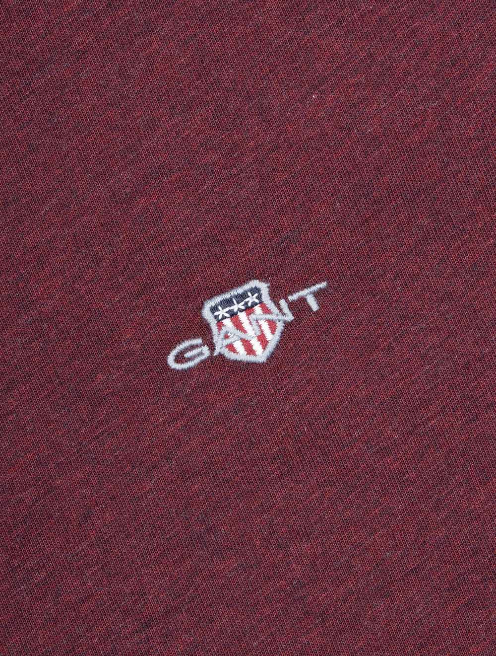 Regular Fit Shield T-Shirt Bordeaux Melange
