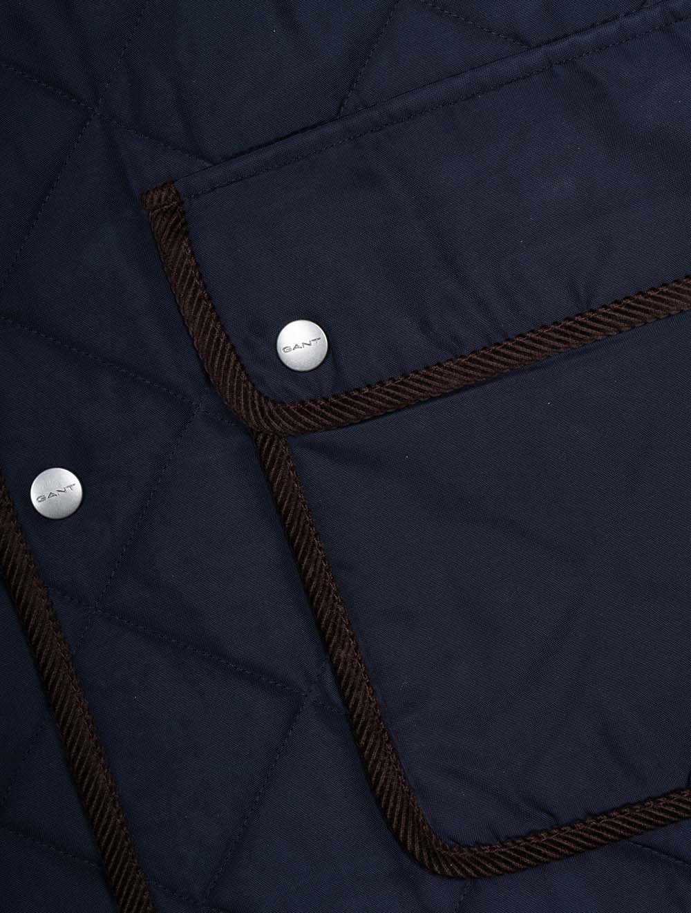 Quilted Fleece Jacket Evening Blue
