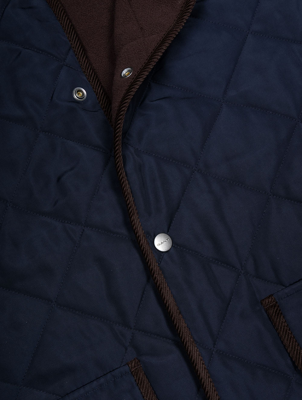 Quilted Fleece Jacket Evening Blue