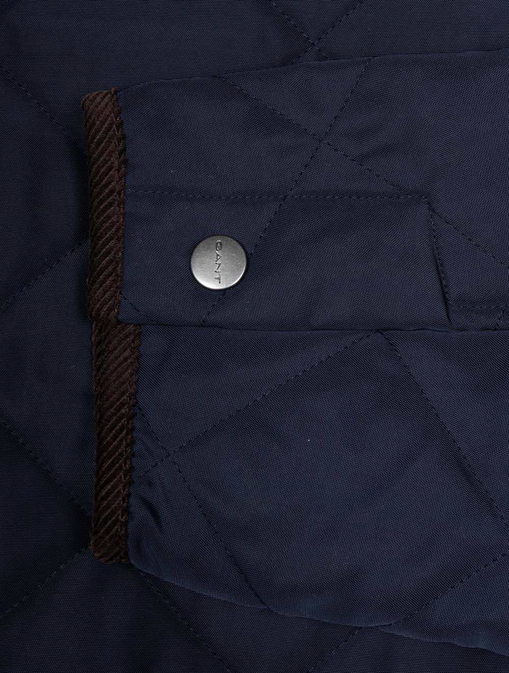Quilted Fleece Jacket Evening Blue