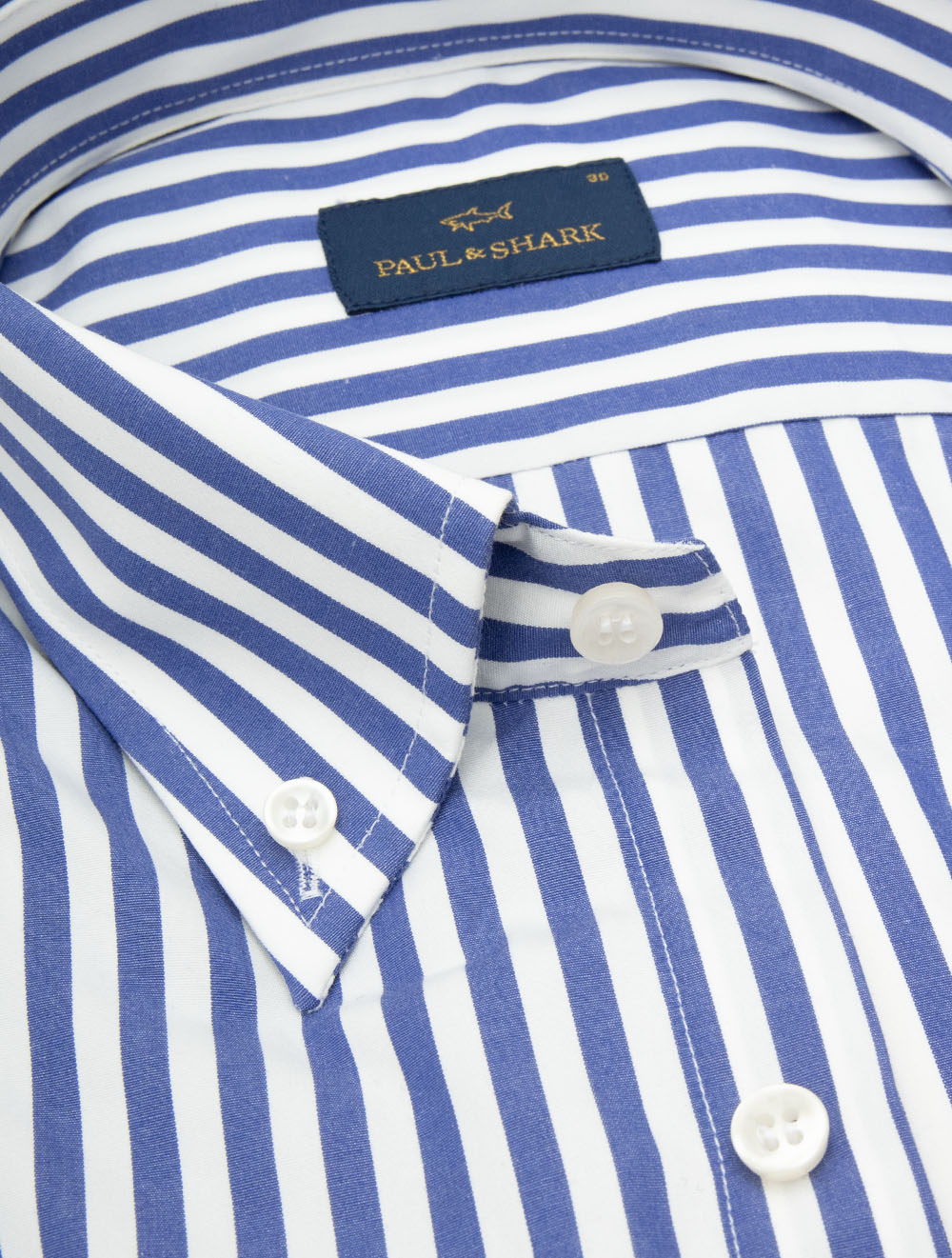 Stripe Button-Down Shirt Blue