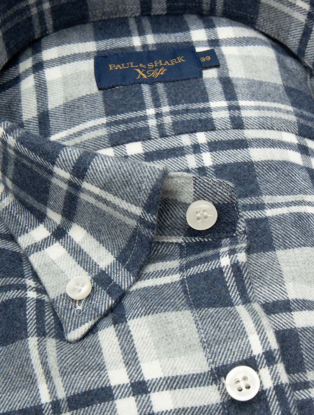 Flannel Check Shirt Navy