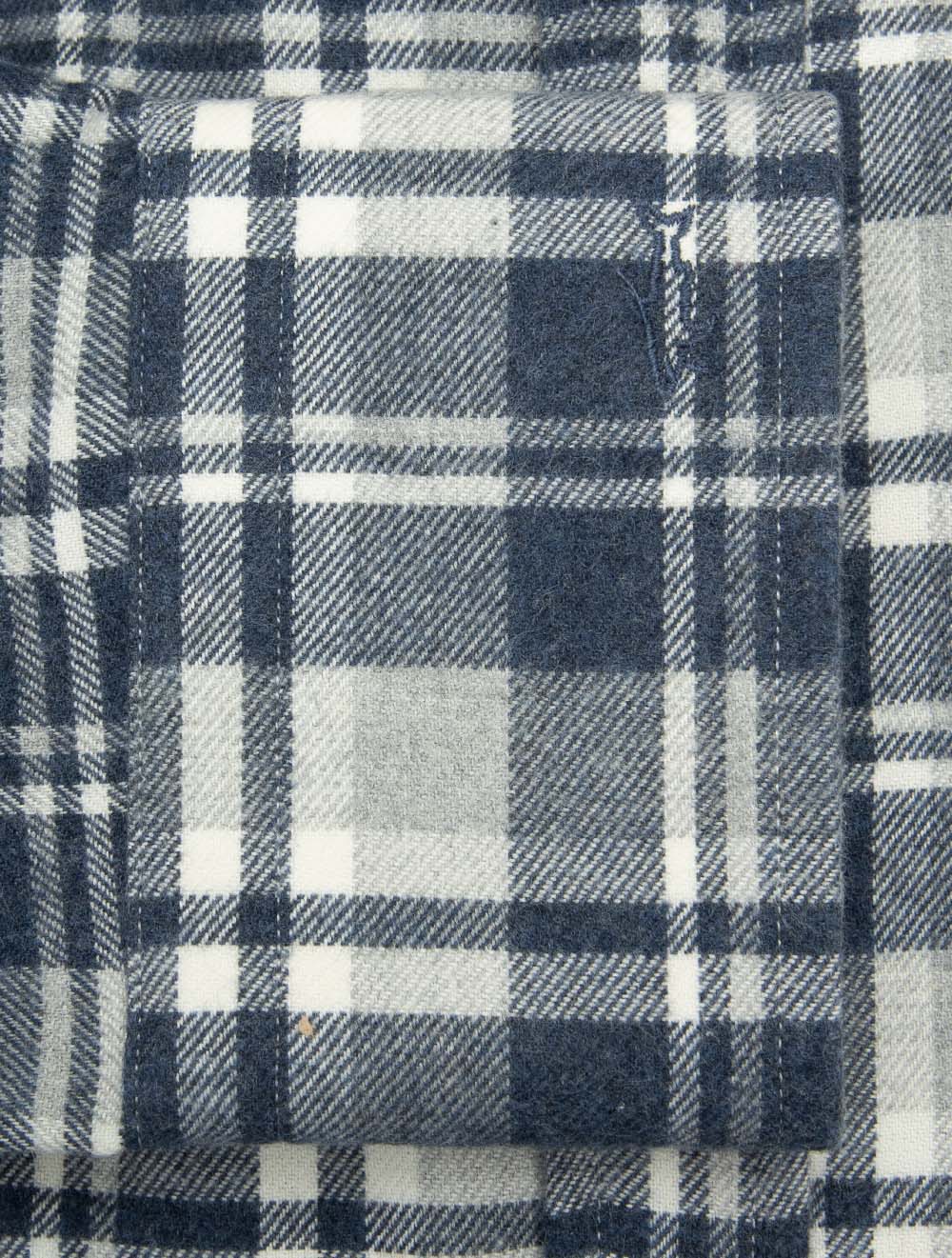 Flannel Check Shirt Navy