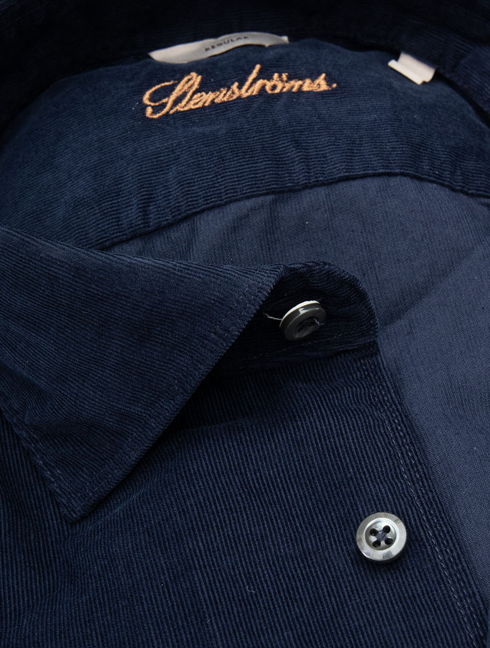 Regular Fine Cord Shirt Navy