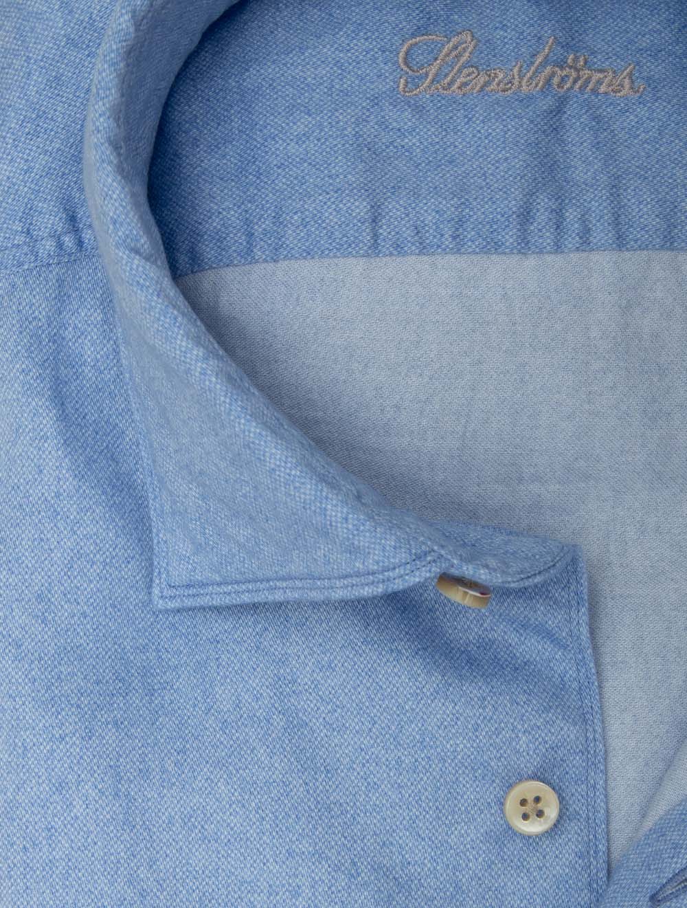 Regular Soft Cotton Shirt Blue