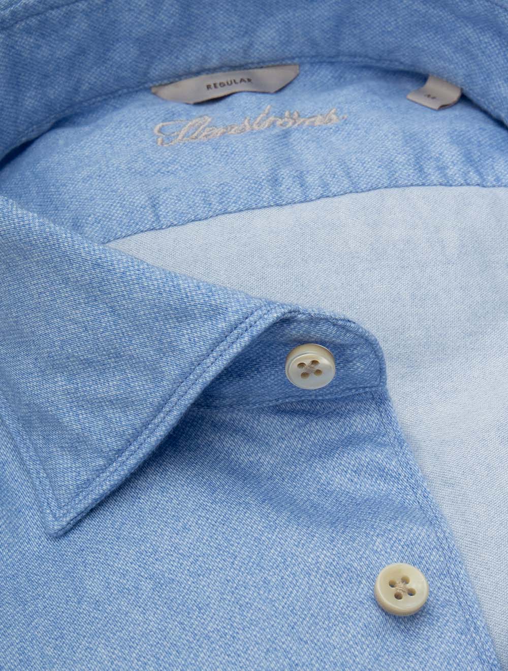 Regular Soft Cotton Shirt Blue