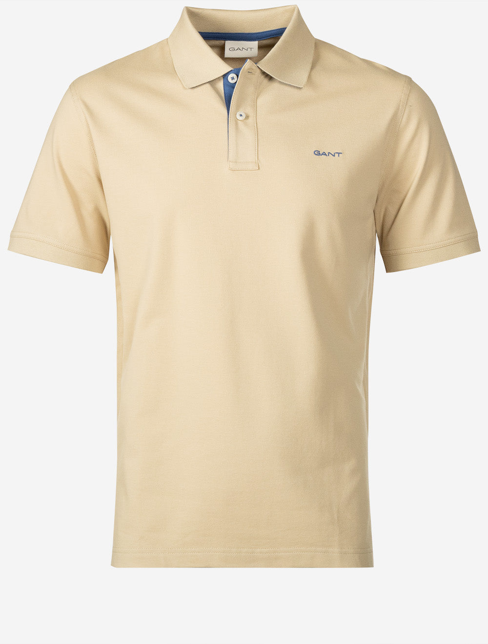 Regular Contrast Piqué Short Sleeve Polo Shirt Oat Beige