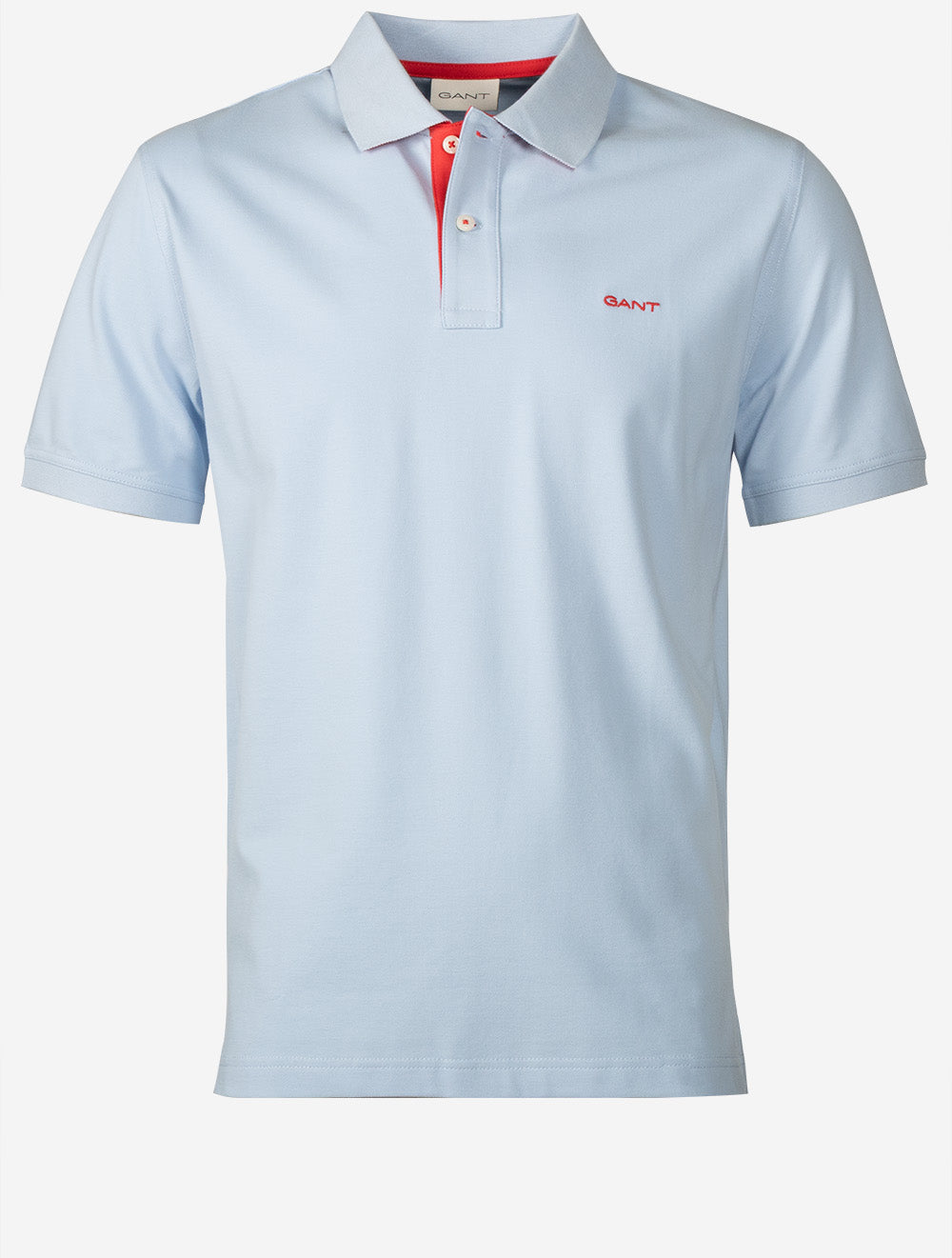 Regular Contrast Piqué Short Sleeve Polo Shirt Fresh Blue