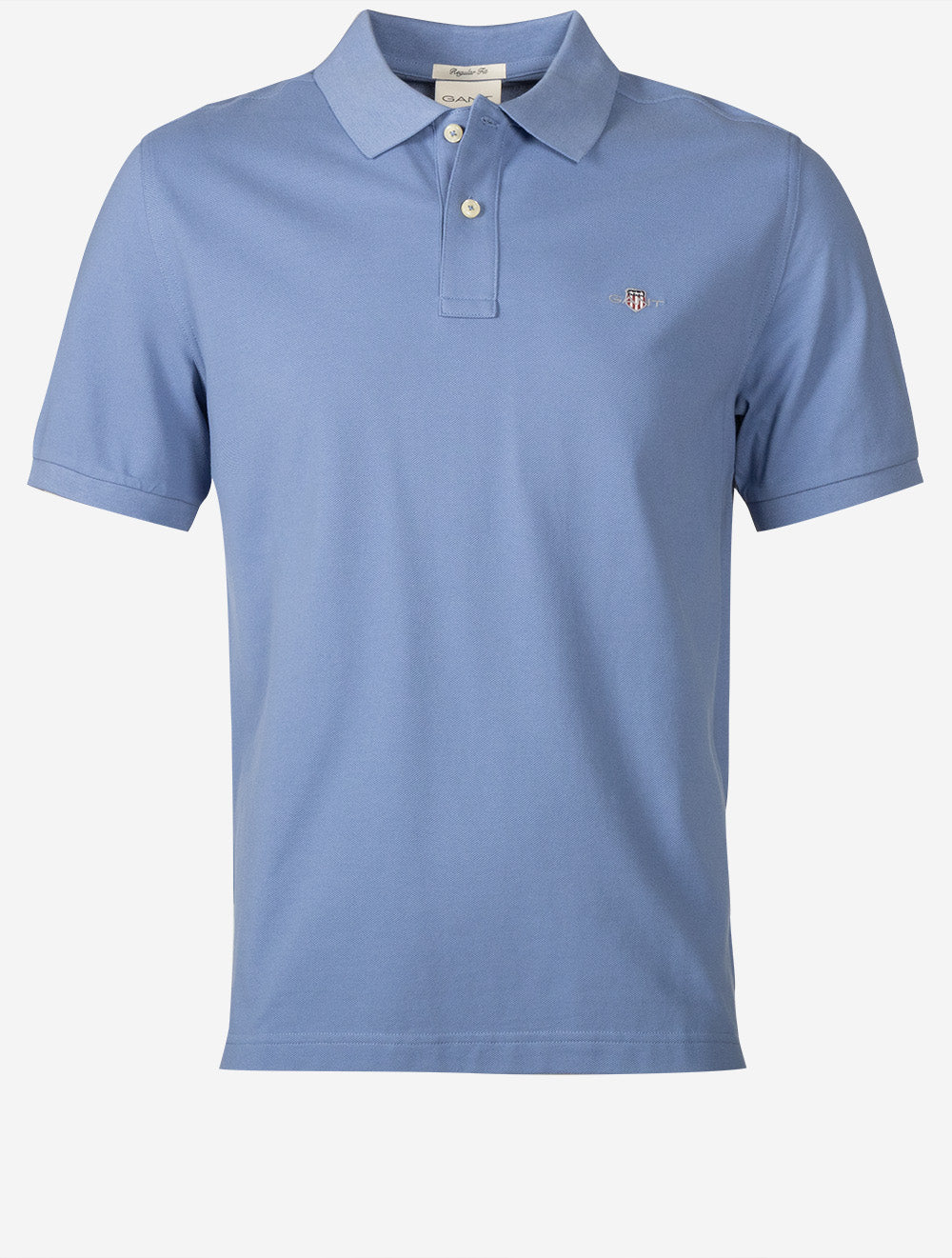Regular Shield Piqué Polo Faded Denim