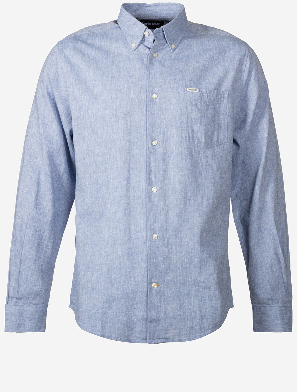 Nelson Linen Blend Shirt Blue