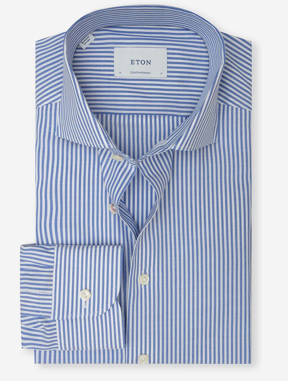 Contemporary Fit Bengal Striped Shirt Blue