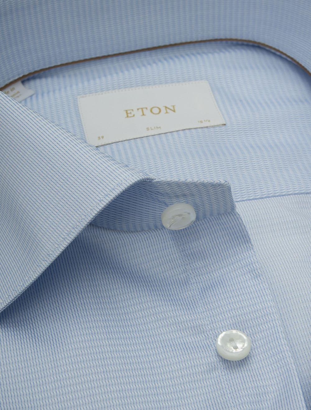 Slim Fit Semi Solid Textured Shirt Blue