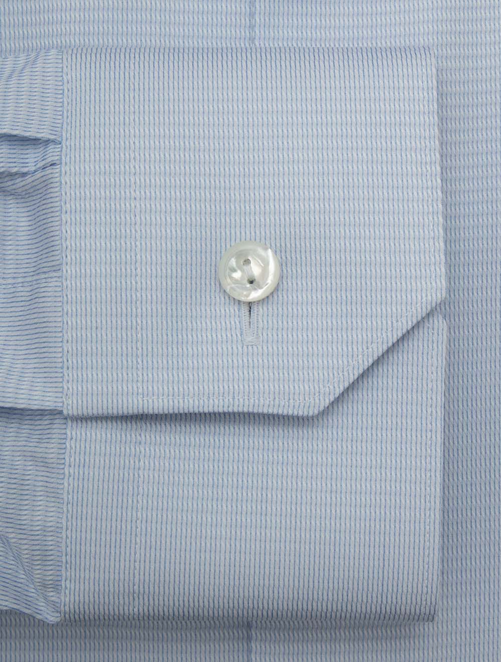 Contemporary Fit Semi Solid Textured Shirt Blue