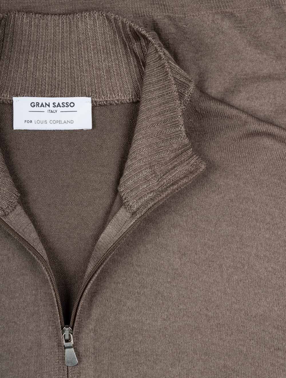 Mock Zip Knitwear Sand