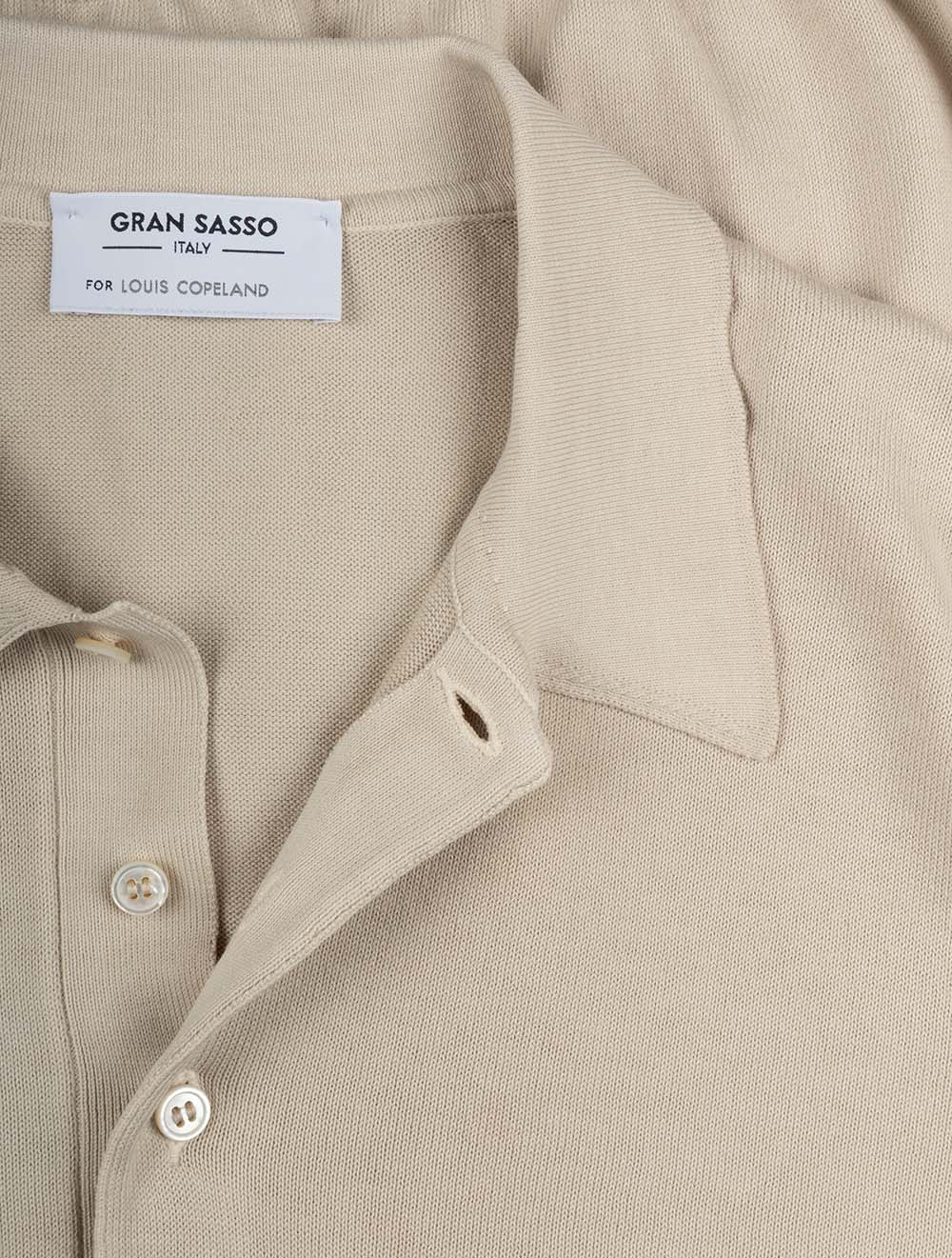 Tennis Polo Cotton Sand