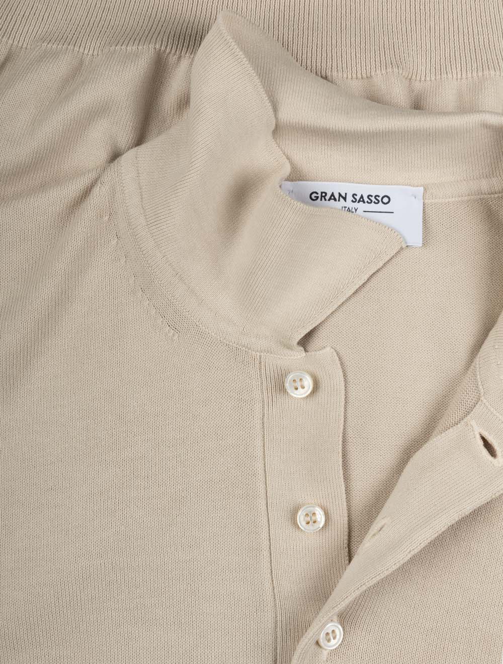 Tennis Polo Cotton Sand