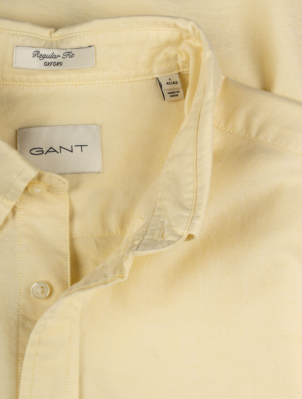 Regular Classic Oxford Shirt Light Mustard Yellow