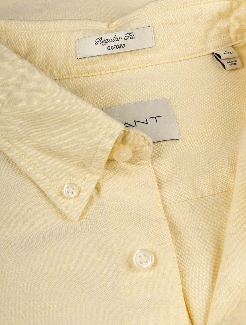 Regular Classic Oxford Shirt Light Mustard Yellow