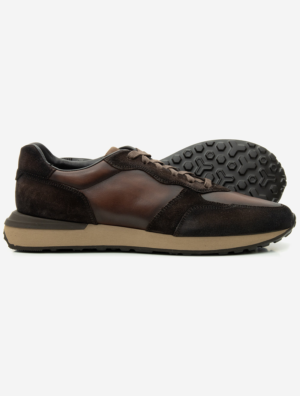 Leather Suede Sneaker Brown
