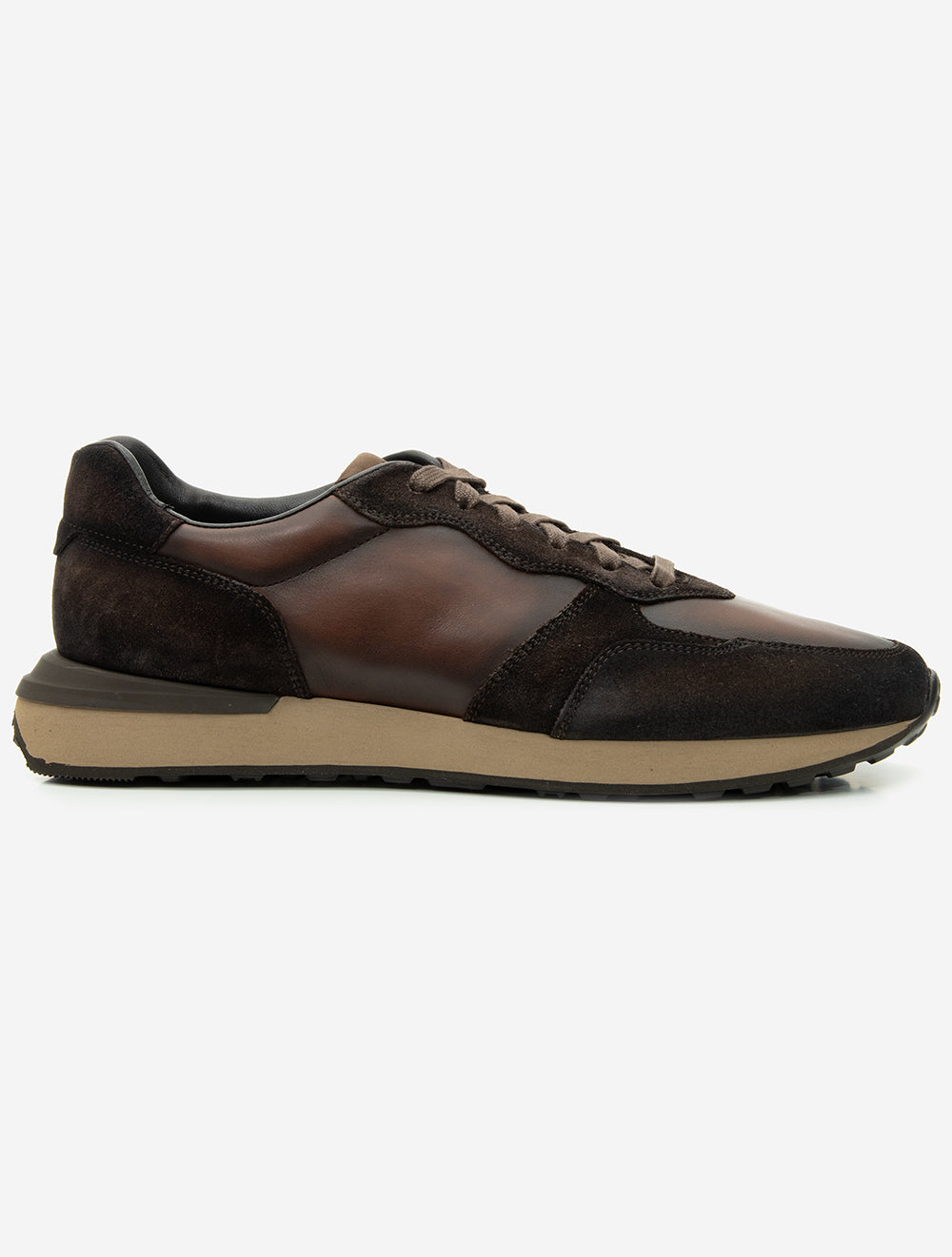 Leather Suede Sneaker Brown