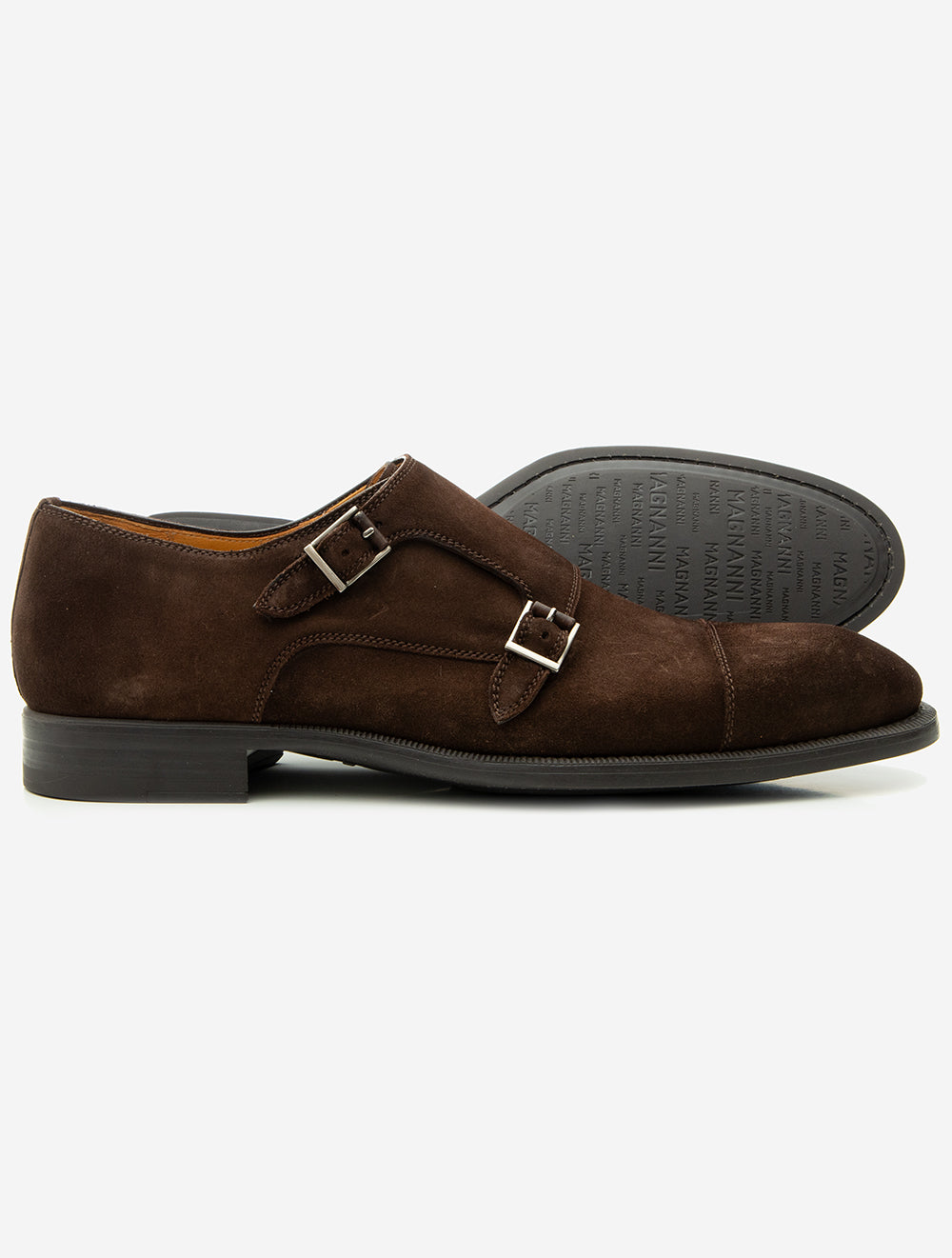 Double Monk Suede Shoes Cacao